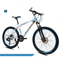 Bdclr Bici Bdclr Mountain Bike a Forcella Anteriore da 27 Pollici con Freni a Disco a velocità variabile da 26 Pollici a velocità variabile, Blue