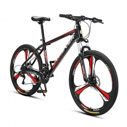 BaiHogi Mountain Bike Bici da Corsa Professionale, 26-inch Mountain Bike Bici della Strada for Uomini e Donne 24 / 27 velocità Acciaio al Carbonio Telaio Esterna Che Guida con i Freni a Disco Doppio, Colori Multipli / Rosso