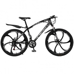 BaiHogi Mountain Bike Bici Da Corsa Professionale, 26 ruote da mountain bike sospensione doppia Mtb. for adulti Freni a disco Daul 21 / 24 / 27 Velocità Mens della bicicletta a un percorso, Trail & Amp; Montagne / Nero / 27 Ve