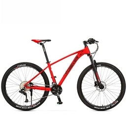 KOSFA Mountain Bike Bici da corsa professionale per mountain bike da 33 pollici bicicletta a velocità variabile doppia ammortizzante per adulti maschio e femmina cambio flessibile di velocità, Rosso, 27.5 Inches