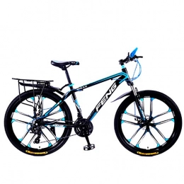 Doris Mountain Bike Bici da Mountain, Mountain Bike per Adulti Ammortizzatore Anteriore Freni A Disco Daul, Uomo Donna Outdoor Sport Ciclismo Biciclette da Strada Cyclette, Black Blue, 24inch 21speed