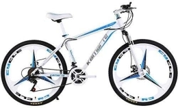 Generic Mountain Bike Bicicletta, Bicicletta da Mountain Bike, Telaio Integrato in Acciaio al Carbonio a 21 velocità Forcella Anteriore Regolabile con Ammortizzatore 24 Pollici 140-180 cm di f