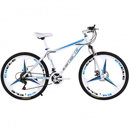 QLHQWE Bici Bicicletta da mountain bike, telaio integrato in acciaio al carbonio a 21 velocit Ammortizzatore regolabile Forcella anteriore 24 pollici 140-180 cm folla utilizzabile Biancorosso Biancoblu Nerorosso