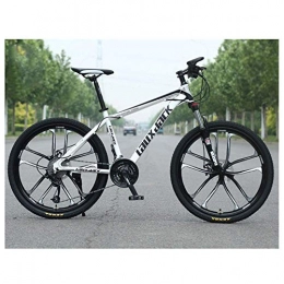 JF-XUAN Mountain Bike Bicicletta JF-Xuan Sport all'aria aperta for mountain bike, ad alta acciaio al carbonio sospensione anteriore Telaio for mountain bike, 27 Velocità Gears Outroad della bici con freni a disco doppio, B