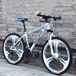 Morsky Mountain Bike Bicicletta, mountain bike, 24 / 26 pollici 24 Speed ​​Bike, studenti delle donne degli uomini a velocità variabile bike, biciclette for adulti signore City Road ( Color : WHITE+BLUE , Size : 26 INCH )