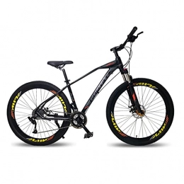 QEEN Mountain Bike Bicicletta Mountain Bike 29 pollici Biciclette da strada 30 Velocità Allega in lega di alluminio Velocità variabile Velocità doppia freni a disco Biciclette ( Color : Black orange , Size : 30 speed )