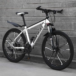 Generic Bici Bicicletta, Mountain Bike per Adulti MTB da Uomo - Bicicletta da Montagna a Doppia Sospensione con Smorzamento (Color : White, Size : 21 Speed)