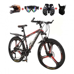 WHYTT Mountain Bike Bicicletta Pieghevole Da 26 '' Per Adulti Sicurezza - Mountain Bike Pieghevole - Freni A Doppio Disco - Freni - Bicicletta Per Uomo E Donna, Adatta Per Viaggiare in Città Selvaggia, Rosso, 21 Speed