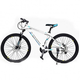 GQFGYYL-QD Mountain Bike Bicicletta sportiva da montagna con sedile regolabile assorbimento degli urti, ruote 26 pollici 27 velocità doppio freno disco mountain bike in lega alluminio, per adulti equitazione all'aperto, 4