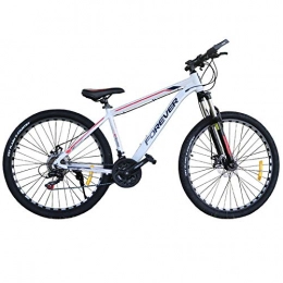 GQFGYYL-QD Mountain Bike Bicicletta sportiva da montagna con sedile regolabile e assorbimento degli urti, altezza dell'impugnatura anteriore regolabile e doppio freno a disco, 27, 5 pollici 21 velocità, per adulti all'aperto