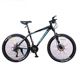 GQFGYYL-QD Mountain Bike Bicicletta sportiva da montagna con sedile regolabile e assorbimento degli urti ruote da 26 pollici 27 velocità doppio freno disco mountain bike in lega alluminio, per adulti equitazione all'aperto, 1