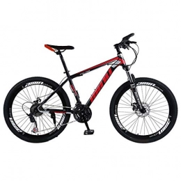 Bike Mountain Bike Bike Bicicletta Bici da 26 Pollici Mountain 21 velocit, parafango Anteriore e Posteriore, per Uomo, Doppio Disco e Doppia Sospensione per Adulti, Mountain Sedile Regolabile (Rosso)