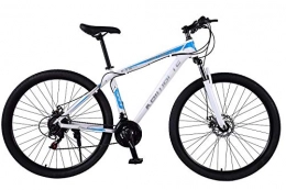 Bike Mountain Bike BIKE Mountain Bike, Bicicletta Mtb - 29 Pollici Uomo 's, Mountain Bike Hardtail in Lega, Mountain Bike con Sedile Regolabile a Sospensione Anteriore, Velocità 21 / 24 / 27 Bianco-27, 24Speed