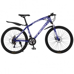 Bike Mountain Bike Bike Mountain, Freno a Doppio Disco da 26 Pollici, MTB per Adulti, Bcicletta da Montagna con Sedile Regolabile, 30 velocit Una Ruota Fuoristrada a velocit Biciclette (Blu)