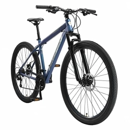 BIKESTAR Mountain Bike BIKESTAR Hardtail Mountain Bike, Freni a Disco, 29" | Bicicletta MTB Telaio 19" Cambio Shimano a 21 velocità, sospensioni | Blu