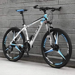 DFEIL Bici DFEIL Blu White Knight 26 Pollici di Fondo Mountain Bike, -Alto tenore di Carbonio in Acciaio Hardtail Mountain Bike, Biciclette con Sospensione Anteriore del Sedile Regolabile (Color : 30 Speed)