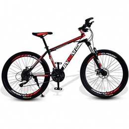 DGAGD Mountain Bike DGAGD 24 Pollici Mountain Bike Adulto Maschio e Femmina a velocità variabile da Viaggio Ruota per Bicicletta-Nero Rosso_24 velocità