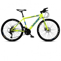 DGAGD Mountain Bike DGAGD 24 Pollici Mountain Bike Maschio e Femmina Adulto Super Leggero Ruota a velocità variabile per Bicicletta-Giallo Fluo_27 velocità