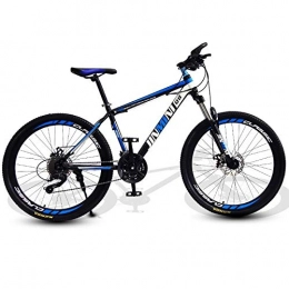 DGAGD Mountain Bike DGAGD 26 Pollici Mountain Bike Adulti Uomini e Donne Bicicletta a velocità variabile per Mobilità 40 Ruote da Taglio-Nero Blu_24 velocità