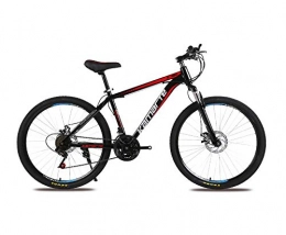 DGAGD Mountain Bike DGAGD 26 Pollici Mountain Bike Adulto Maschio e Femmina Ruota a Raggi per Bicicletta a velocità variabile-Nero Rosso_21 velocità