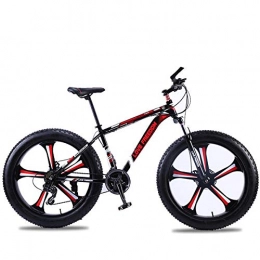 Domrx Mountain Bike Domrx Alta qualità 7 / 24 / 27 velocità 26 * 4.0 Forcella Ammortizzata con Telaio in Alluminio Bicicletta-L-Nero Red_24 Speed_China