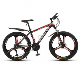 Domrx Mountain Bike Domrx Mountain Bike 21 24 27 30 velocità Ragazzi e Ragazze Forte Assorbimento degli Urti velocità variabile Mountain Cross-Country Veicolo-3 coltelli Nero Rosso_21