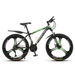 Domrx Mountain Bike Domrx Mountain Bike 21 24 27 30 velocità Ragazzi e Ragazze Forte Assorbimento degli Urti velocità variabile Mountain Cross-Country Veicolo-3 coltelli Nero Verde_27