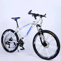 Domrx Bici Domrx Mountain Bike 26 Pollici Ammortizzatore Freno a Disco Cambio velocità Nuovo Doppio Freno Telaio in Acciaio Bike-Blu