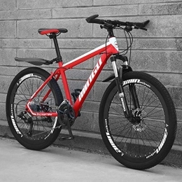 Dszgo Mountain Bike Dszgo off-Road Ammortizzante Mountain Bike, Ispessito Carbon Steel Tube Parete Cornici, Adulto Urbano Mountain Bike, Uomini e Donne Biciclette a velocità variabile, da 26 Pollici Ruote, Gioventù Road