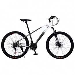 EASSEN Bici EASSEN 26 / 27.5 / 29 Pollice Mountain Bike, velocità a velocità variabile per Adulti velocità Full Shock Bici da Terrain, Telaio in Acciaio al Carbonio ad Alto Contenuto d Black White- 29