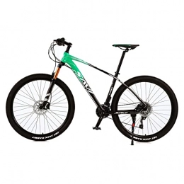 EASSEN Bici EASSEN Bike da 29 Pollici Mountain Bike, Telaio in Lega di Alluminio in Alluminio Imitazione, con Shock di Rimbalzo Aereo, Dual Freni a Disco Meccanici per Uomini e Donne c Green Black