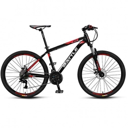  Mountain Bike Elegante Unisex da Bici da Montagna 27 velocità Freni a Disco a Sospensione Anteriore Telaio in Lega Ruota da 26 Pollici, Nero