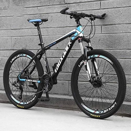  Mountain Bike Eleganti Mountain Bike Biciclette 27 velocità Telaio in Acciaio al Carbonio Leggero Freno a Disco Ruota a Raggi Giovani e Donne Bici da Strada, Grigio, 26 Pollici