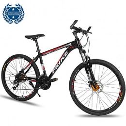 MoMi Mountain Bike Forcella Anteriore da 27 Pollici con Doppio Disco E Freni A Disco Bloccabili Ammortizzatore Shimano 27 velocità Mountain Bike in Fibra di Carbonio