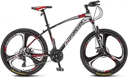 giyiohok Bici giyiohok Mountain Bike 27, 5 Pollici Ruote a 3 Razze Blocco Forcella Anteriore off-Road Bicicletta Doppio Freno a Disco 4 velocità Disponibile per Uomo Donna-Nero Rosso_27 velocità