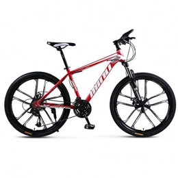 GL SUIT Mountain Bike GL SUIT 27 velocità di Montagna Adulto della Bici della Bicicletta U Tipo Forcella Anteriore Shock Biciclette Acciaio al Carbonio off-Road Bike per Uomini e Donne Esterna Che Guida, E, 26 inch