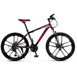 GL SUIT Mountain Bike GL SUIT Montagna Adulto della Bici della Bicicletta Acciaio al Carbonio off-Road Bike Doppio Freno a Disco Biciclette per Uomini e Donne Esterna Che Guida, 26 Pollici, A, 24 Speed