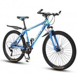 GOLDGOD Mountain Bike GOLDGOD Mountain Bike 26 Pollici, Bici da Pista con Freno A Doppio Disco A 24 velocità Mountain Bike Hardtail in Acciaio Ad Alto Tenore di Carbonio Antiscivolo Resistente all'Usura, Blu, 26inch