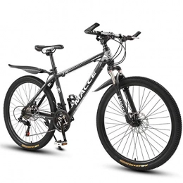 GOLDGOD Mountain Bike GOLDGOD Mountain Bike da 26 Pollici, Ingranaggi A 24 velocità Sospensione Forcella velocità Esterna Bicicletta Regolabile Antiscivolo Pneumatici Resistenti per 160-180 Cm, Nero, 26 inch 24 Speed