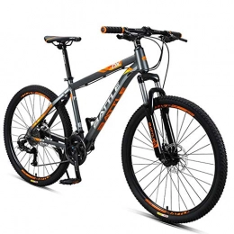 GONGFF Bici GONGFF Mountain Bike da 26 Pollici, Mountain Bike da 27 velocità Hardtail da Donna per Ragazzi, Bici da Montagna per Tutti i Terreni Antiscivolo con Doppio Freno a Disco, Grigio