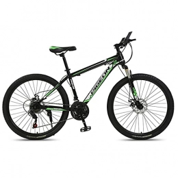 Great Bici GREAT Mountain Bike, 26"Mountain Bike da 26", 21speed ​​Bicicletta in Acciaio al Carbonio in Acciaio al Carbonio Bike Doppia Disco Freno A Disco Bike per Studente per Adolescente(Color:Verde)