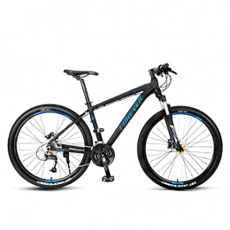 Great Mountain Bike GREAT Mountain Bike, 27.5 Pollici 27 velocità Mountain Bike, Mens Bicicletta in Lega di Alluminio Telaio Stradale Bike Bike Bloccabile Sospensione Forcella Doppia Disco Bike(Color:Blu)