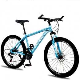 Great Mountain Bike GREAT Mountain Bike, Bici da Montagna per Adulti, Ruote da 26 Pollici Uomo / Donna 21 velocità Dual Sospensione Bicycle in Lega di Alluminio Doppia Freno A Disco(Size:21 Speed, Color:Blue)