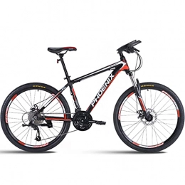 Great Mountain Bike GREAT Mountain Bike, Lightweight 27 velocità Mountain Bikes da 26 Pollici Biciclette Forte Cornice in Lega con Freno A Disco Sport all'Aria Aperta Bici da Commutatore per Uomo Donna(Color:Rosso)