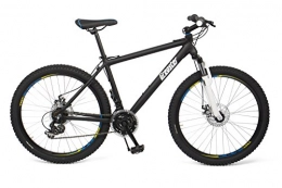 Gregster Mountain Bike Gregster Mountainbike 26 Zoll für Damen und Herren in Schwarz, Fahrrad mit Aluminium Rahmen Shimano Kettenschaltung und Scheibenbremsen