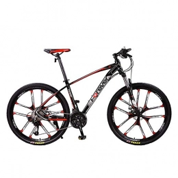 GUI-Mask Mountain Bike GUI-Mask SDZXCMountain Bike One Wheel Speed ​​off-Road per Uomo Super Leggero per Adulti Doppio Shock Freni a Disco per Biciclette 30 velocità 26 Pollici