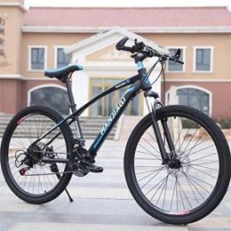 GXQZCL-1 Mountain Bike GXQZCL-1 Bicicletta Mountainbike, Mountain Bike, Acciaio al Carbonio Burrone in Bicicletta, Doppio Disco Freno e Sospensione Anteriore, 24 velocit MTB Bike (Color : A, Size : 24 inch)
