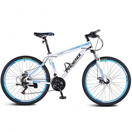 GXQZCL-1 Mountain Bike GXQZCL-1 Bicicletta Mountainbike, Mountain Bike, Telaio Lega di Alluminio Hardtail, Doppio Freno a Disco e Sospensione Anteriore, 26inch, 27.5inch Ruote MTB Bike (Color : White+Blue, Size : 27.5inch)