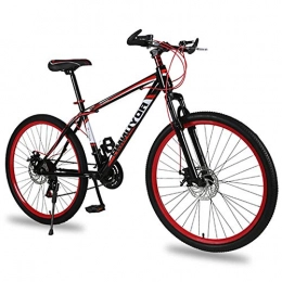 HAOYF Mountain Bike HAOYF Mountain 26 Pollici 21 velocità, Bicicletta Bici per Uomo, Doppio Disco E Doppia Sospensione per Adulti, Mountain Sedile Regolabile, Rosso