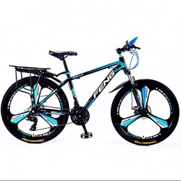 Doris Mountain Bike Hardtail Bici da Mountain, Mountain Bike per Adulti, Bicicletta da Uomo per Uomo E Donna, Freni A Doppio Disco Ammortizzatore Anteriore Mountain Bike, Black Blue, 26inch 24speed